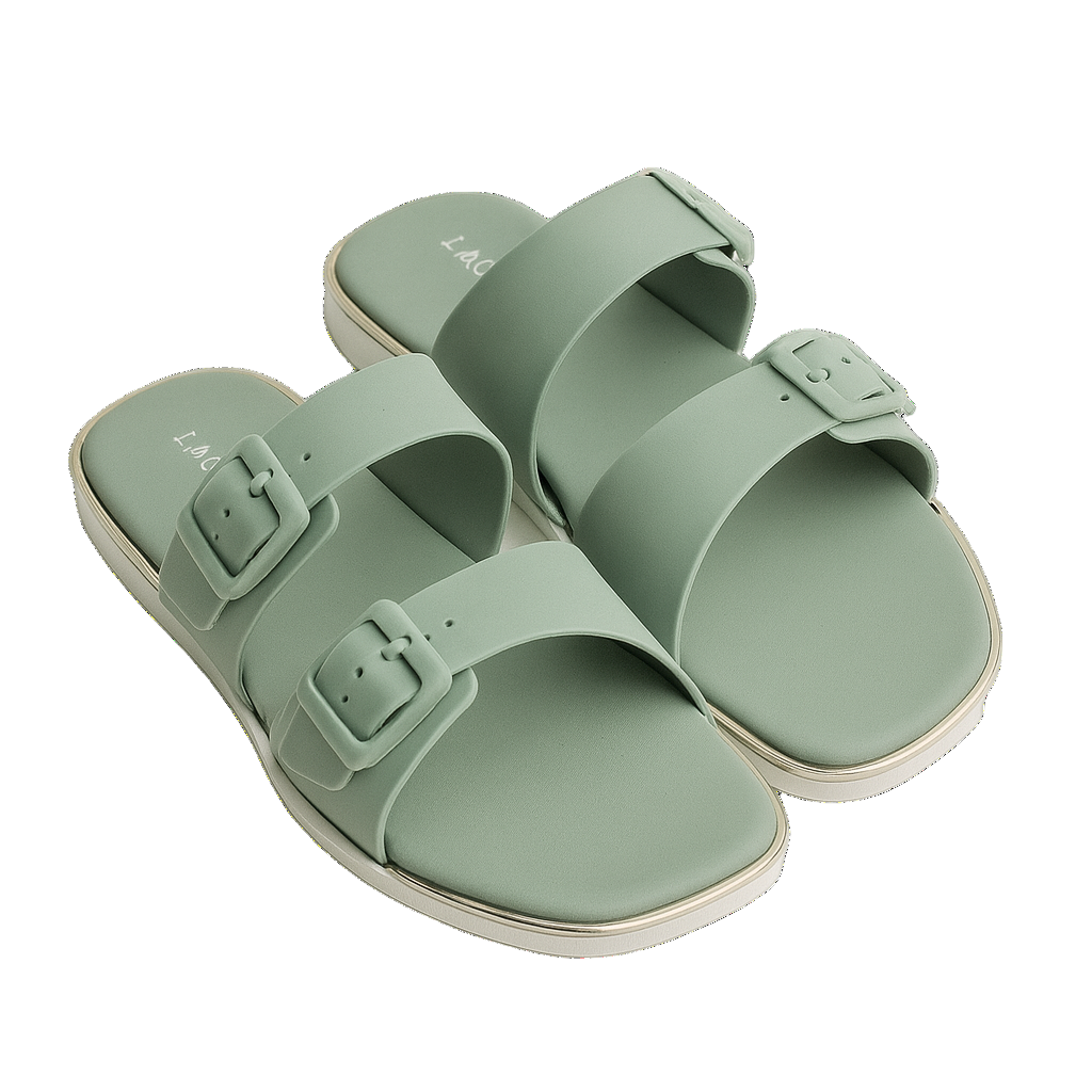 Women EVA Sandal - Lacleo Twin Buckle Classic