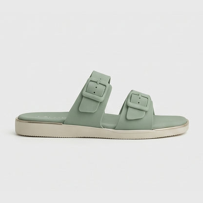 Women EVA Sandal - Lacleo Twin Buckle Classic
