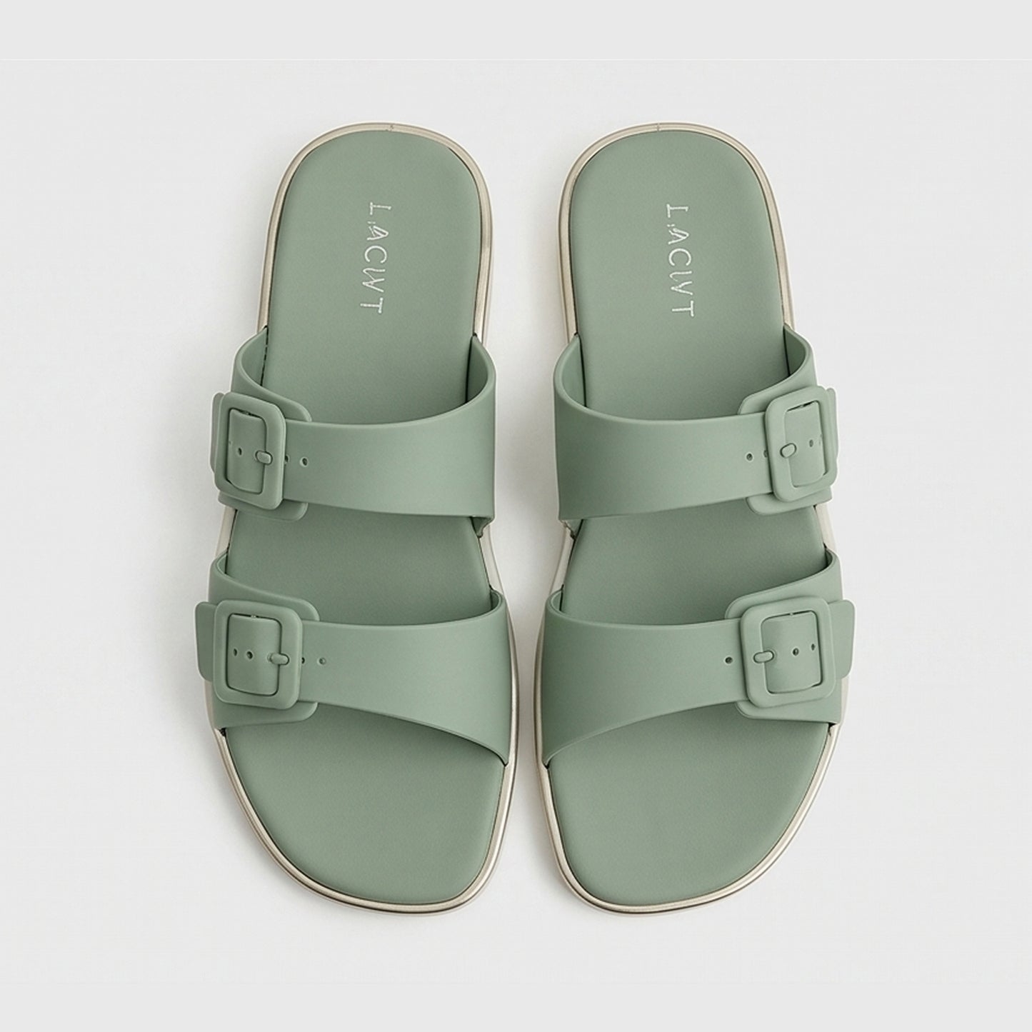 Women EVA Sandal - Lacleo Twin Buckle Classic