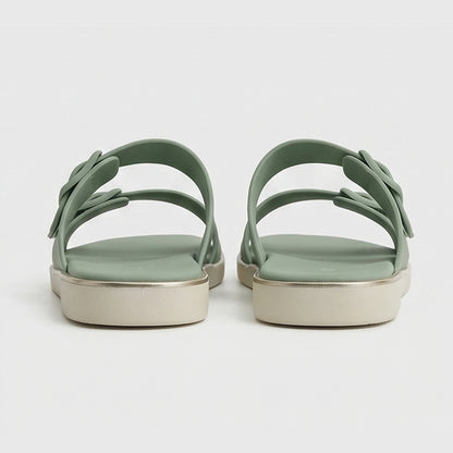 Women EVA Sandal - Lacleo Twin Buckle Classic
