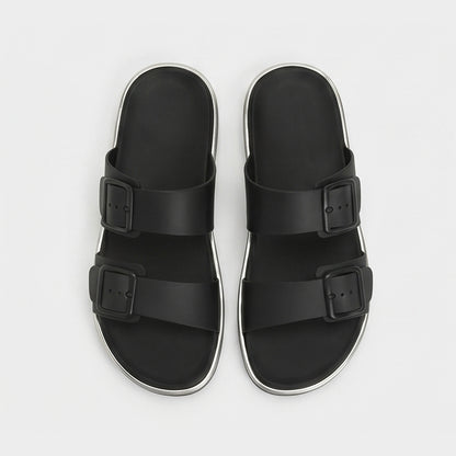 Women EVA Sandal - Lacleo Twin Buckle Classic