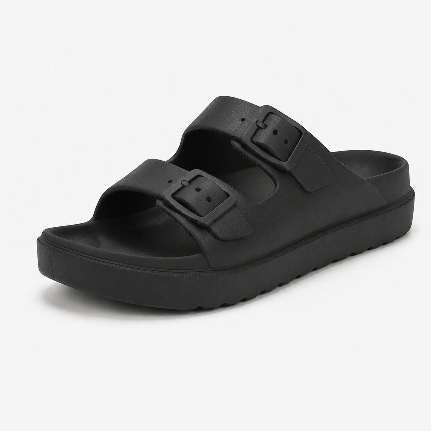 Lacleo Comfort-Flex EVA Double Strap Slides Mocha