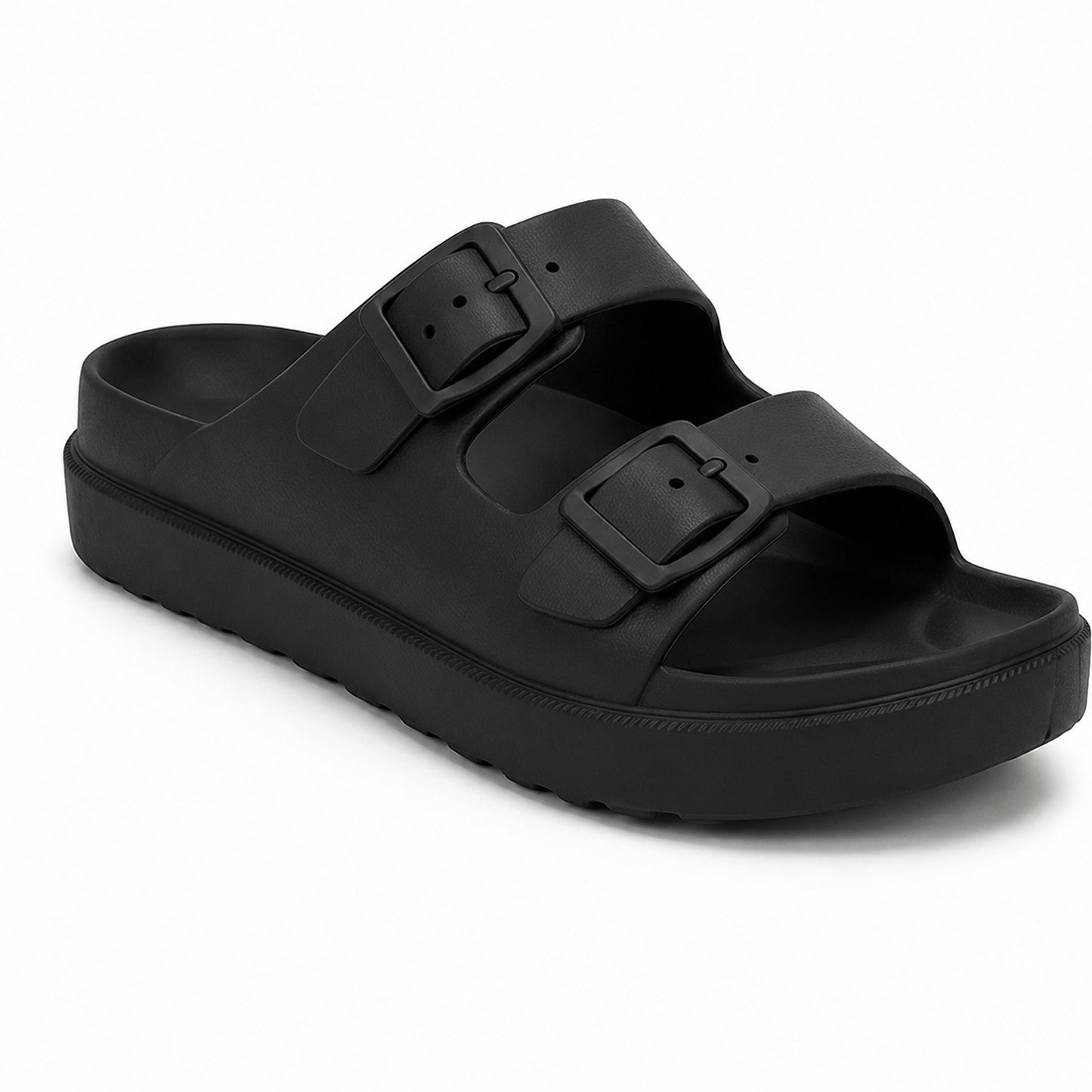 Lacleo Comfort-Flex EVA Double Strap Slides Mocha