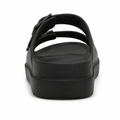 Lacleo Comfort-Flex EVA Double Strap Slides Mocha